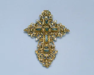 Pendente a croce, 1550-1600