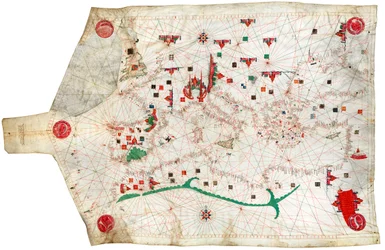 Carta portulana del Mar Mediterraneo e dell