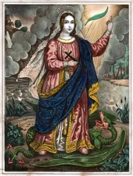 Santa Margherita di Antiochia (incisione, ca. 1830)