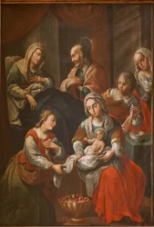 Santuario (Santuario de Queralt). La chiesa. Interno. Dipinto. 19° secolo