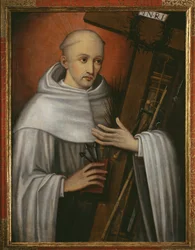 San Bernardo di Chiaravalle che porta gli strumenti della Passione