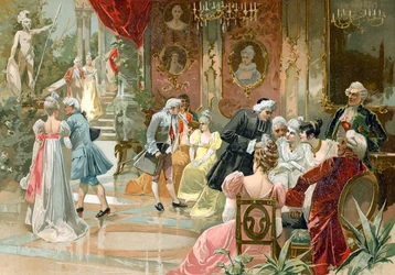 La corte del re Luigi XV di Francia