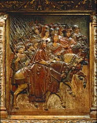 La corte dei Re Cattolici alla consegna di Granada alla Castiglia