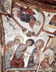 Il ciclo dei mesi: un servo offre una bevanda agli apostoli