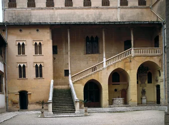 Vista del palazzo ducale del Generale dei Gesuiti Francesco Borgia (San Francesco di Borja), Duca di Gandia (1510-1572). Gandia, Spagna