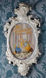 Placca murale, Fabbrica di ceramiche di Alcora, c.1750