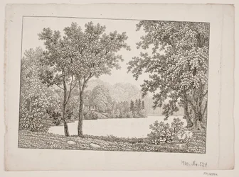 Paesaggio con lago