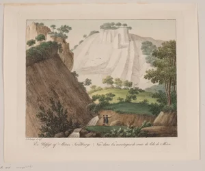 Una vista delle montagne di gesso di Møn