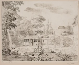 Una casa da bagno a Liselund su Møn