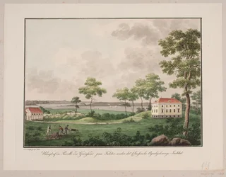 Veduta di una Parcella presso Grønsund a Falster sotto l