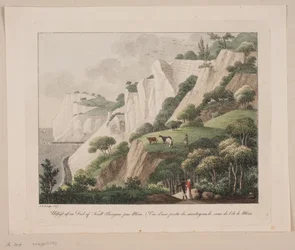 Vista di una parte delle scogliere di gesso a Møn