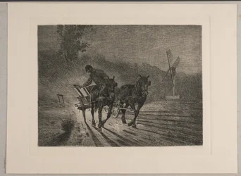 Carro da lavoro. Sera