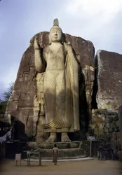 Il grande Buddha di Avukana. Sri Lanka. V secolo