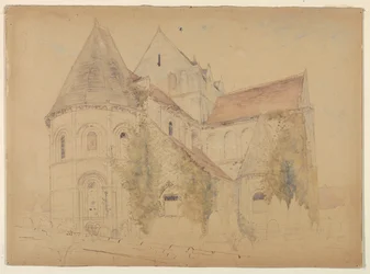 Schizzo della chiesa di San Nicola, Caen, Francia