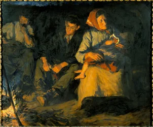 Intorno al fuoco del campo