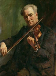 Il violinista: Walter Barnes, il direttore della Penzance Orchestral Society, c.1933