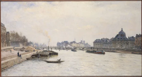 Le pont des Arts, vista dal pont Royal, ca. 1884