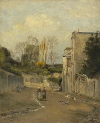 Montmartre, la Rue Cortot