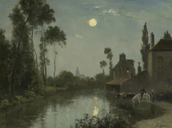 Fiume al Chiaro di Luna