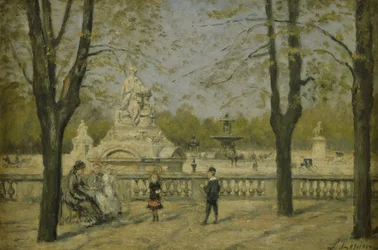 Place de la Concorde, vista dalla terrazza delle Tuileries, ca. 1880