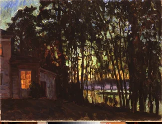 Notte di luglio. Dipinto di Stanislav Yulianovich Joukovski (1873-1944)