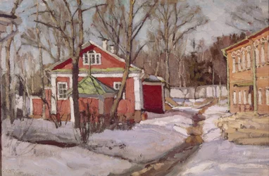Tenuta di campagna in inverno, 1904