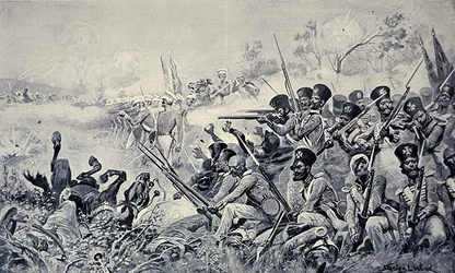 La Brigata di Godby che fa una coraggiosa resistenza circondata dai Sikh, Battaglia di Chilianwala