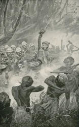 La carica degli Highland alla battaglia di Amoaful