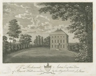 Bescot Hall: incisione, nd [fine 19° sec.]