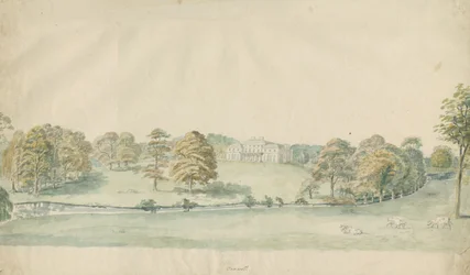 Canwell Hall: disegno a matita colorata, nd [1762-1802]