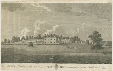 Penn Hall: incisione