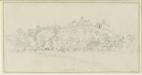 Castello di Tutbury: disegno a matita