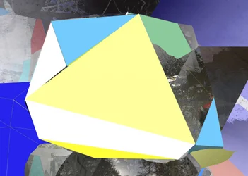 Paesaggio geometrico astratto