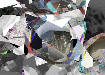Collage astratto geometrico