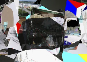 Collage geometrico della città