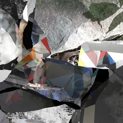 Collage geometrico sulla natura