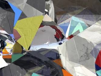 Frammenti geometrici dai colori vivaci