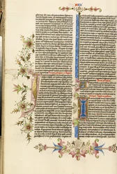 Iniziale decorata J; iniziale decorata I