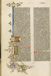 Iniziale decorata Z; iniziale decorata I
