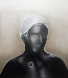 Figura astratta scura