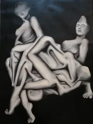Figure surrealiste intrecciate