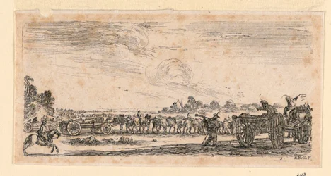 Scena di Battaglia, da "Desseins de Queleques Conduites de Troupes, Canons, et Ataques de Villes"