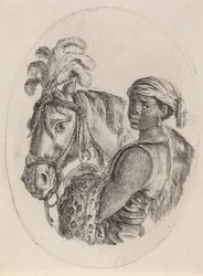 Stalliere nero con un cavallo arabo, 1649-1650