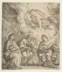 Gesù Bambino che Spiega le Scritture a Sua Madre e San Giuseppe