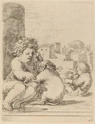 Bambino che Gioca con un Cane
