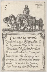 Clovis il grande Vaillant, saggio..., da Gioco dei Re di Francia Jeu des Rois de F...