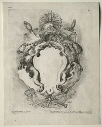 Collezione di vari capricci e nuovi disegni di cartigli e ornamenti: No. 4