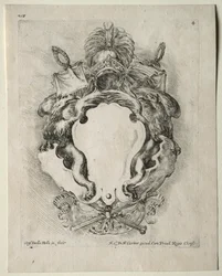 Collezione di vari capricci e nuovi disegni di cartouches e ornamenti: No. 4