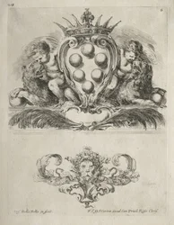 Collezione di vari capricci e nuovi disegni di cartigli e ornamenti: n. 6