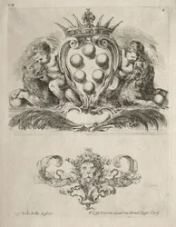 Collezione di vari capricci e nuovi disegni di cartigli e ornamenti: n. 6